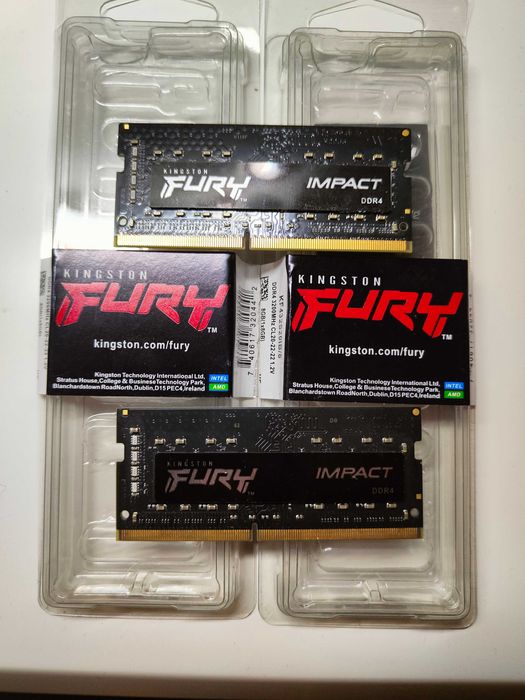 Оперативна пам'ять Kingston Fury Impact SODIMM DDR4-3200 2x8GB