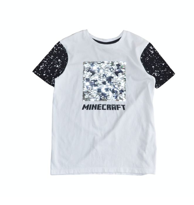 Біла футболка Minecraft George на хлопчика 10-11 років