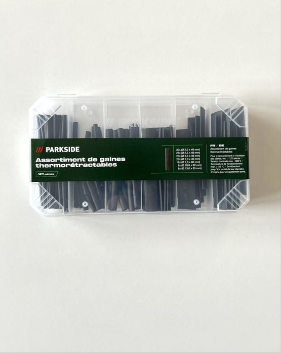 Zestaw koszulek termokurczliwych 127 elementy czarne