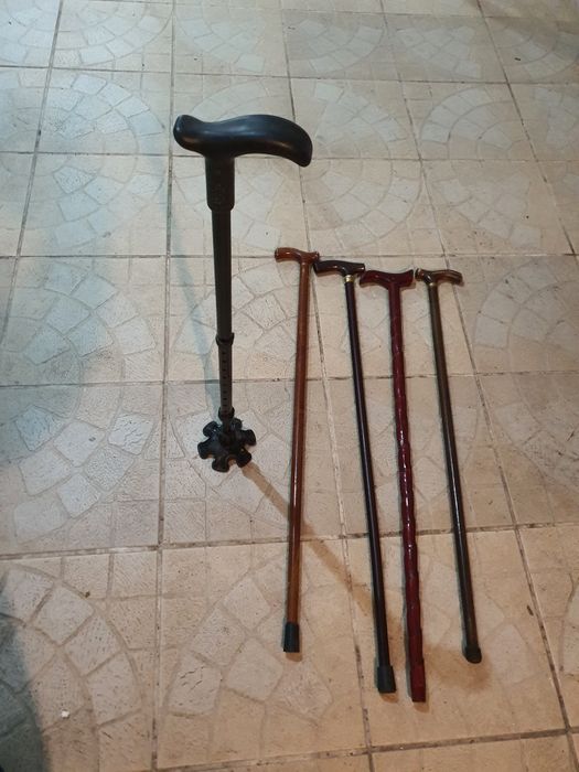 Bengala extensível com apoio