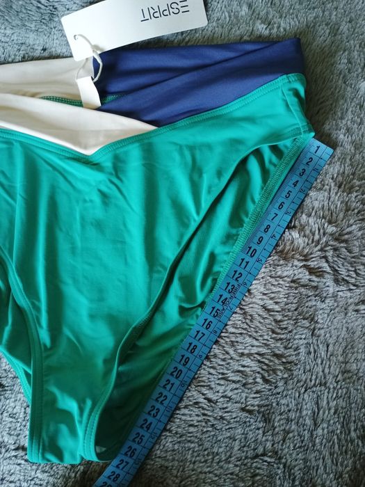 Dół od bikini Turkusowe z wyższym stanem