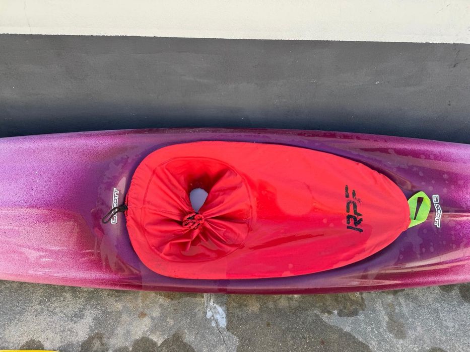 Kayak K1 de competição SCOTT + pagaia – em fibra