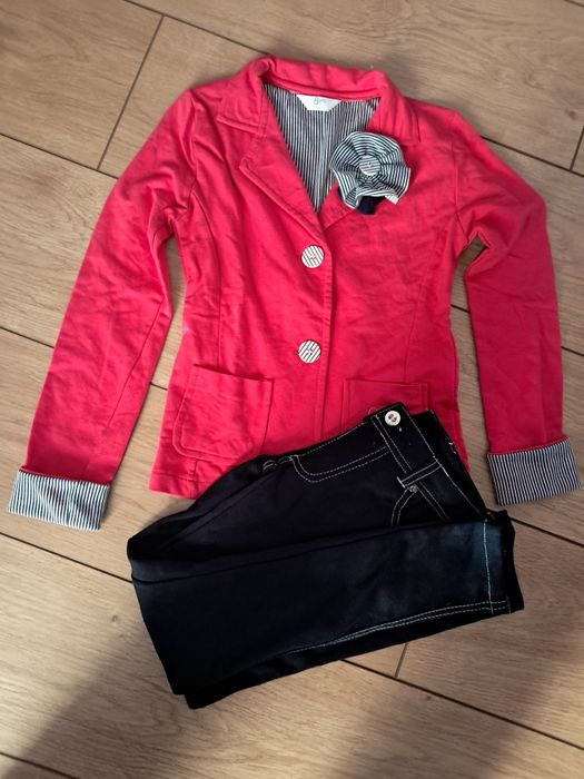 Komplet marynarka i spodnie 128