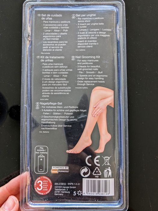 Kit Cuidado de Unhas SilverCrest - Novo!