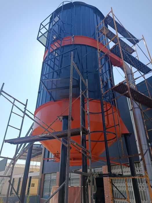 Silos e sistemas de aspiração e turbinas