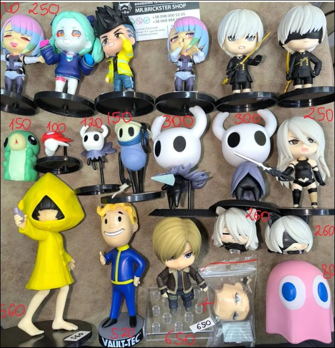 Нові фігурки з ігор Hollow Knight Little Knightmers Cyberpunk фигурки