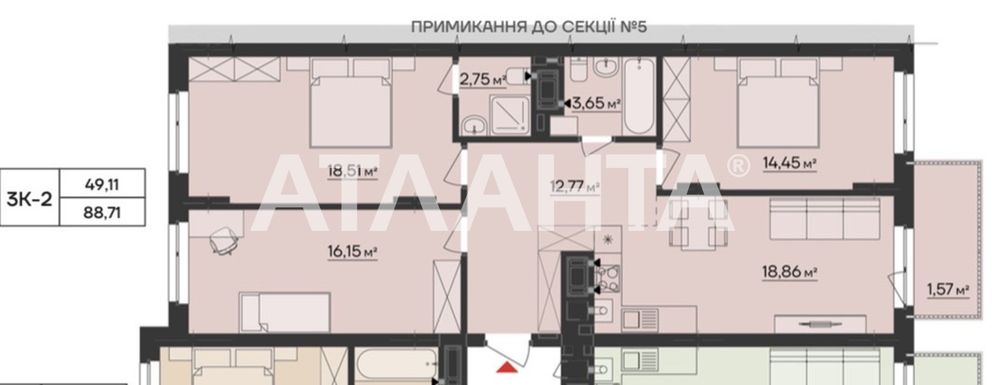 Apartment in Chernivtsi, Stare Misto - View 3