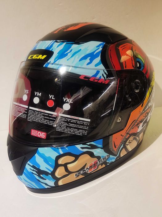 Capacete Infantil CGM Lucky integral mota scooter novo