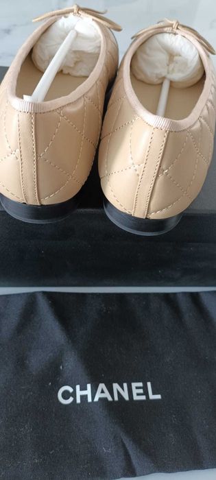 Chanel Baleriny klasyk beżowe 38C