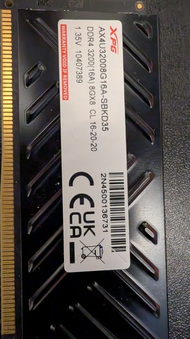 Ram DDR4 XPG 8Gb 3200