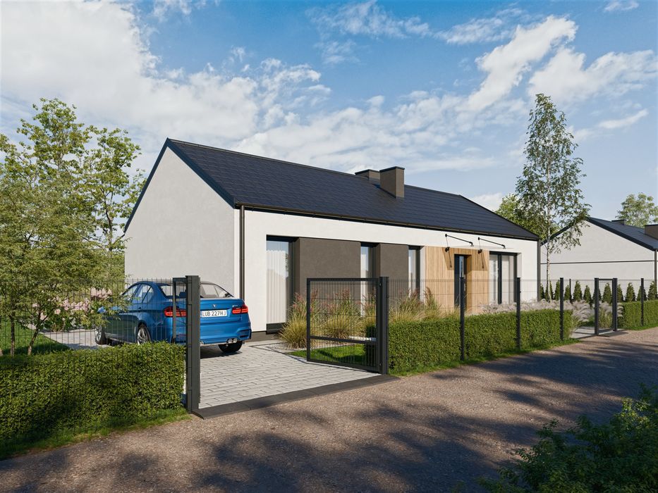 Dom nowoczesny pompa ciepła w cenie