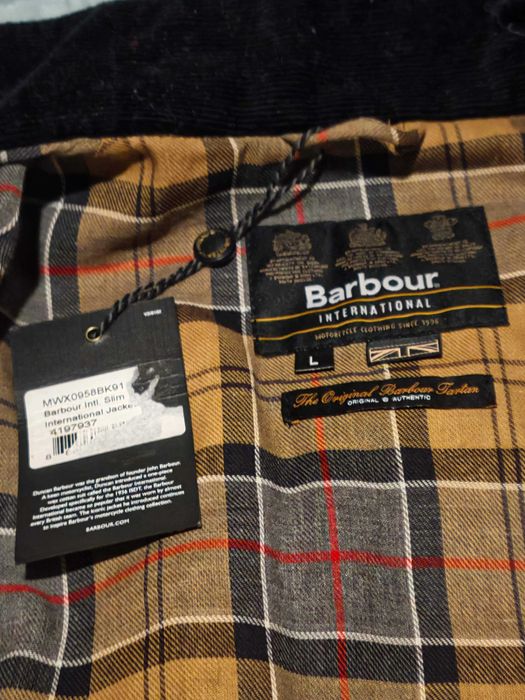 Barbour International Original encerado SLIM L