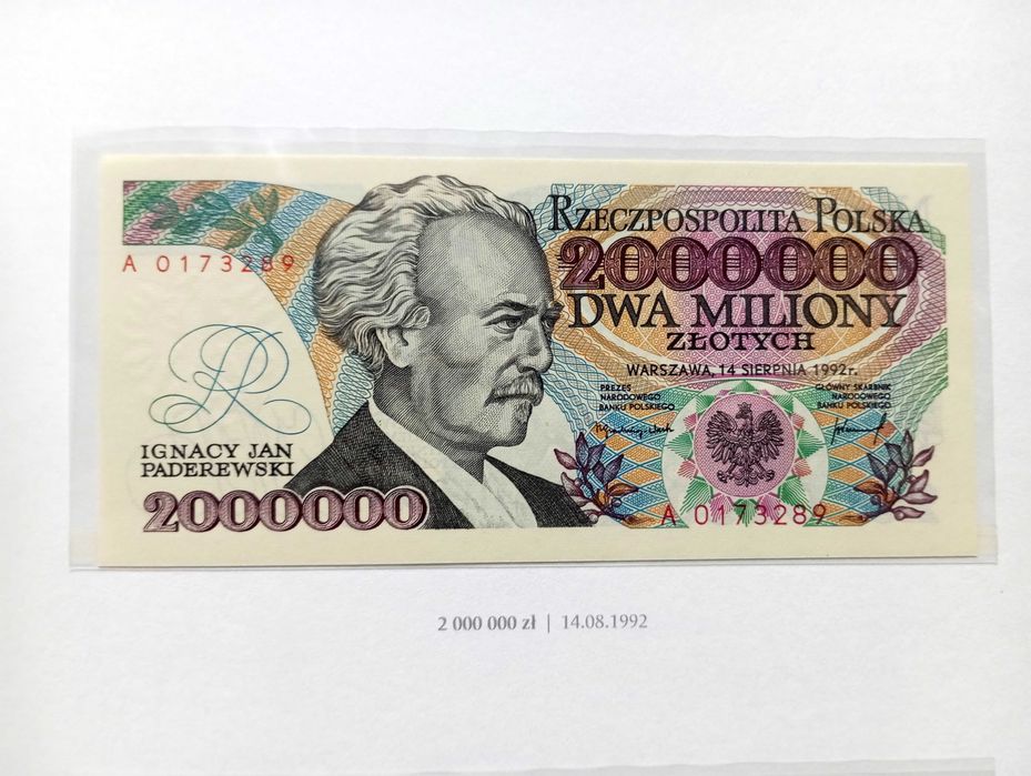 2.000000 zł 1992  -  A  -  st. 1 UNC