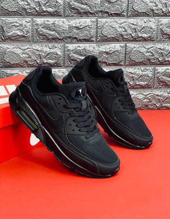 Кроссовки Nike Air Max 90 мужские Черные Лето2025! Чоловічі Найк кроси