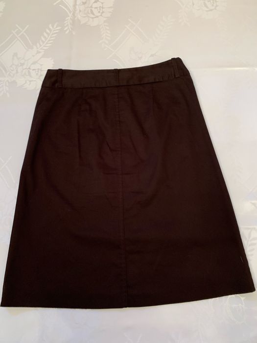 Brazowa spodniczka Zara basic R-M