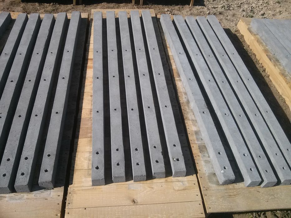 Słupki betonowe ogrodzeniowe 2,4m wys. slupki do malin