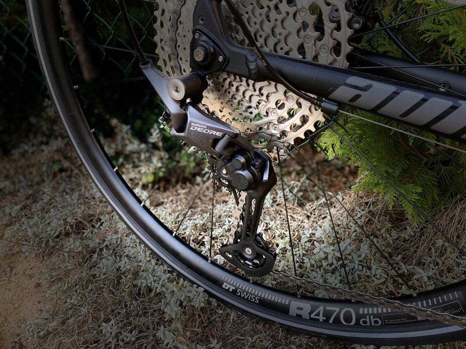 Gravel Author Aura 52cm 160-170cm 1x11 sztywna oś tarcze 9,9kg karbon