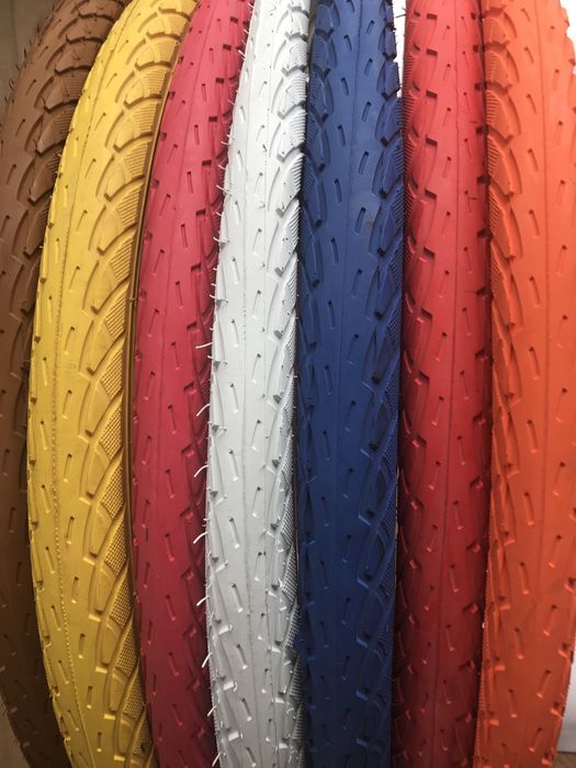 Opony rowerowe kolory różne 26x1.75- 2 sztuki