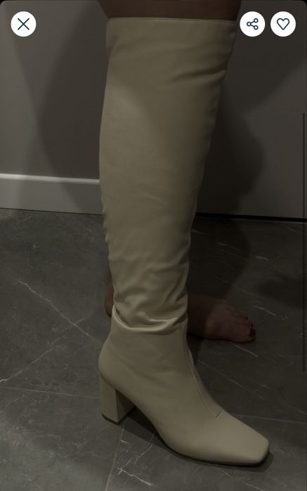 Ботинки молочные  высокие Reserved 41 НоВые