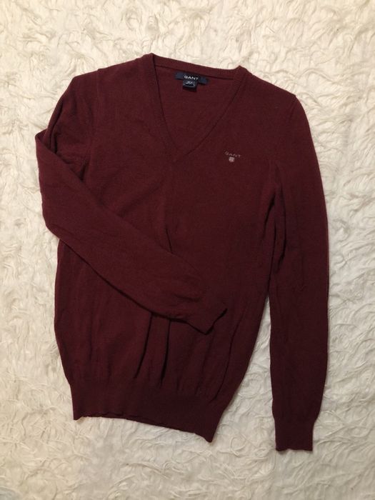Sweter Gant rozmiar M bordowy