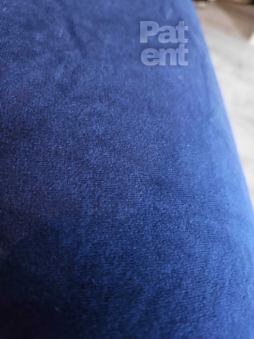 Welurowe pokrowce na krzesła 4 sztuki miękkie granatowe