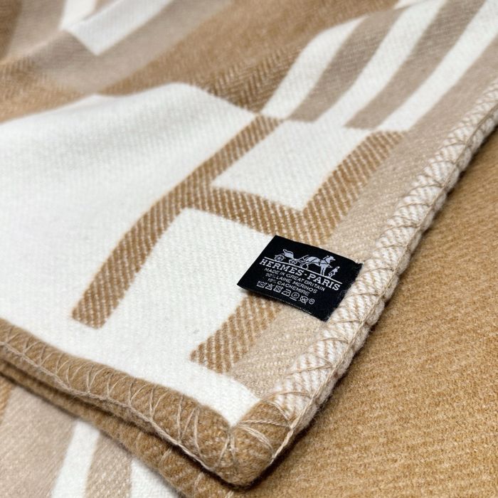 Плед Hermès Ithaque — шерсть мериноса и кашемир, люкс 135×170