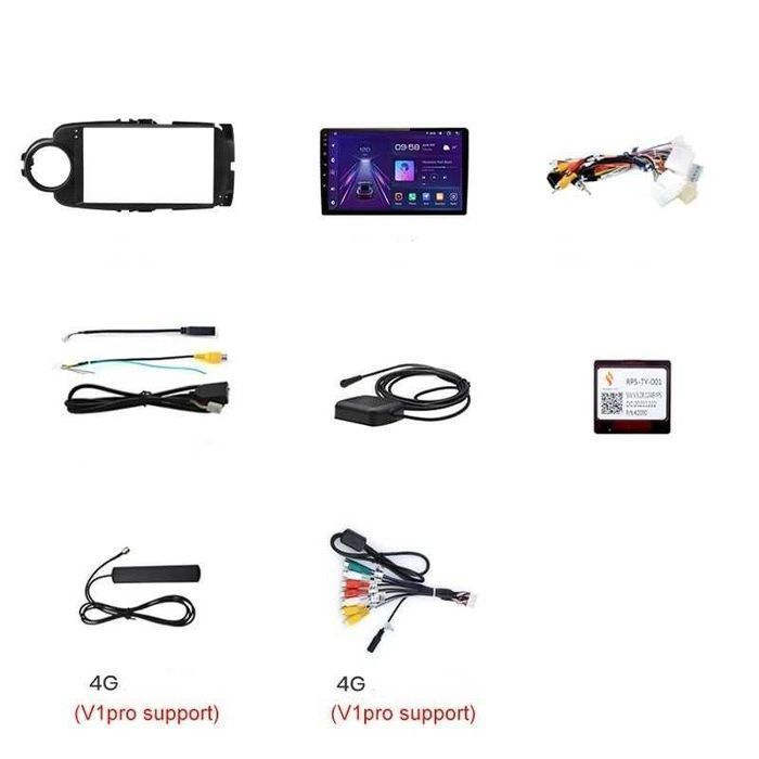 Toyota Yaris 2012–2017 – Radio Android 9” CarPlay