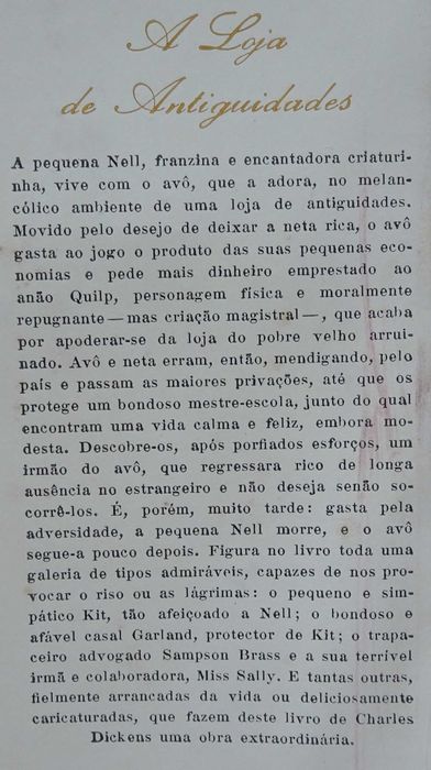 A Loja de Antiguidades de Charles Dickens