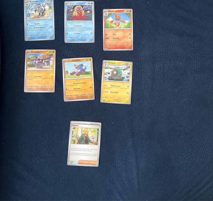 Karty Pokémon oryginalne | Poliwrath, Bellibolt, Growlithe i inne