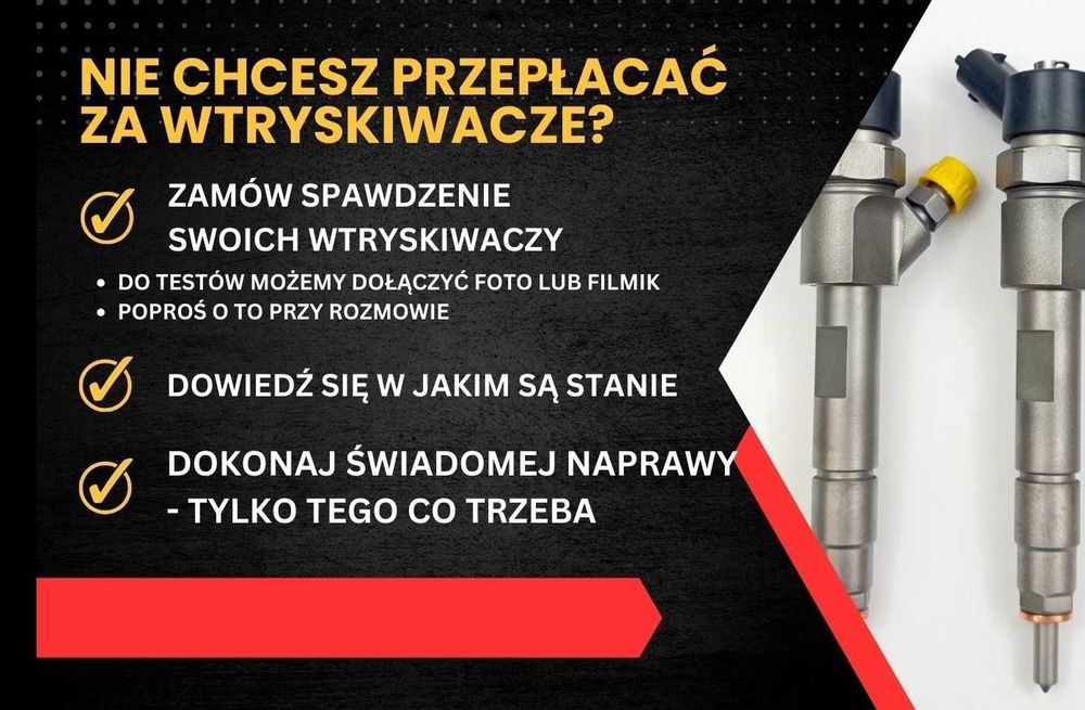 Regeneracja wtryskiwaczy 1.3 1.5 1.6 1.7 2.0 2.2 3.0 cdi hdi dci tdi