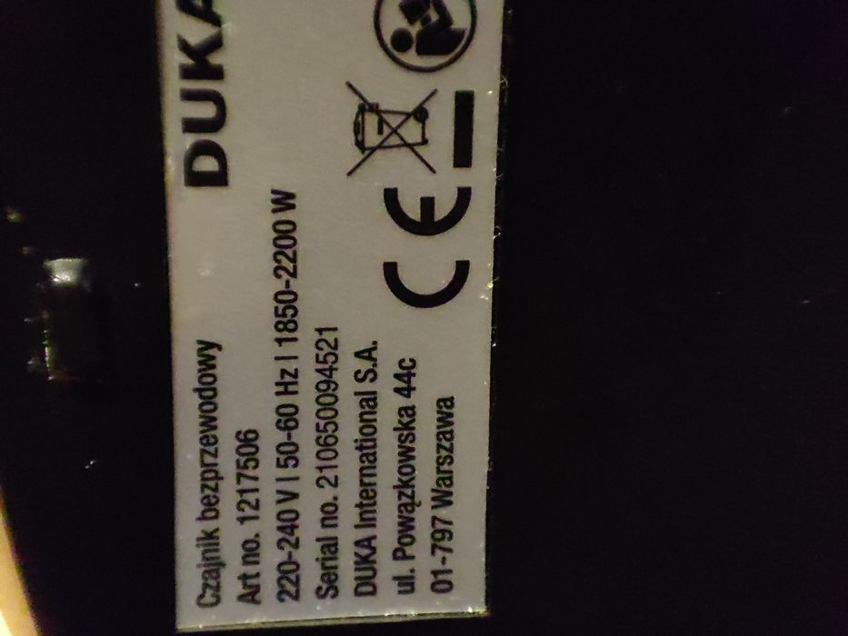 Czajnik elektryczny Duka miedziany 1,7l