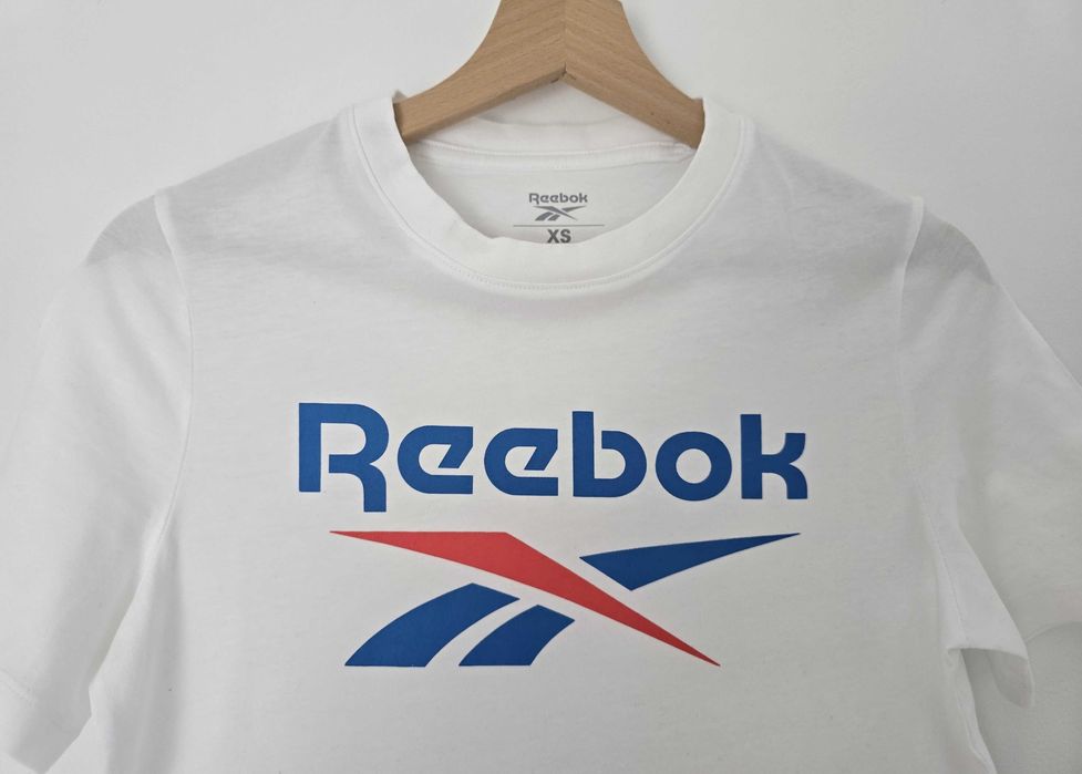 t-shirt koszulka XS Reebok biała