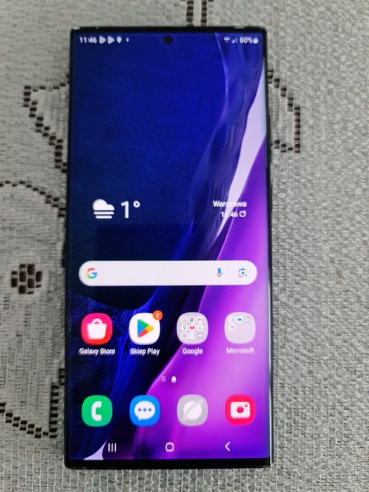 Wyświetlacz note 20 ultra