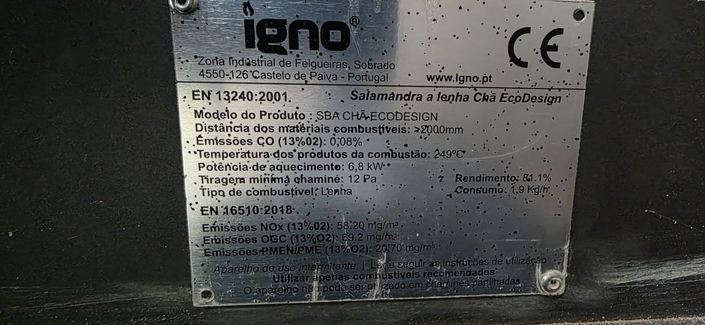 Salamandra aquecimento