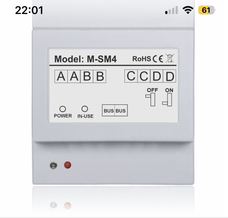 Vidos Unifon U1011-2 Wideodomofon 22878 + modul sm 4