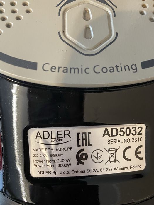 Żelazko przewodowe Adler