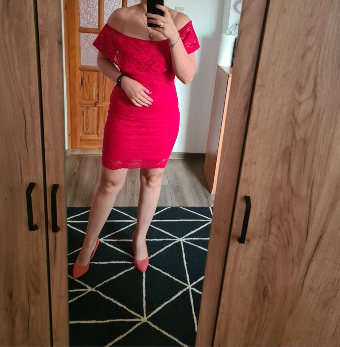 Mega sexy seksowna sukienka hiszpanka koronka koronkowa elegancka wese