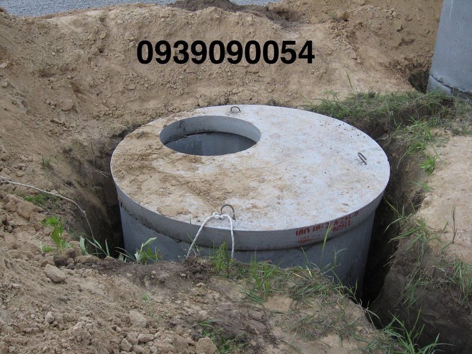 Монтаж бетонных колец, септика, выгребных ям