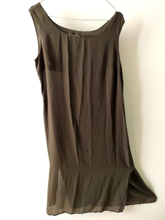 ИТАЛЬЯНСКОЕ Зелёное Платье женское хакки хаки летнее платье сарафан