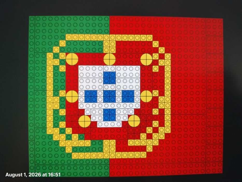 Bandeira de Portugal em Lego