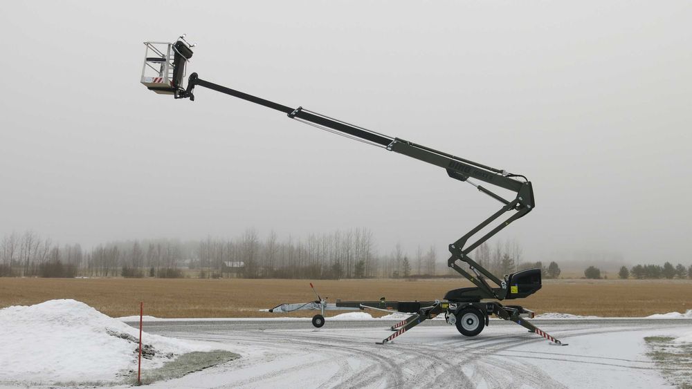 Podnośnik koszowy na przyczepie Dinolift D-160XT NOWY