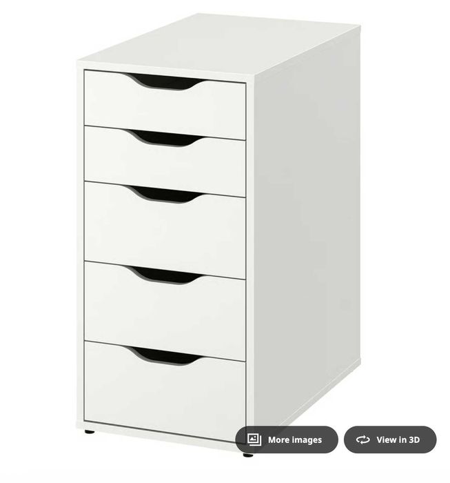 White IKEA Desk with Drawers / Mesa branca IKEA com gavetas64737776758913121