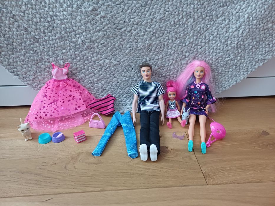 Domek dla lalek barbie + akcesoria