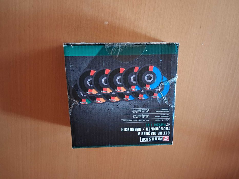 Caixa de discos para rebarbadeira