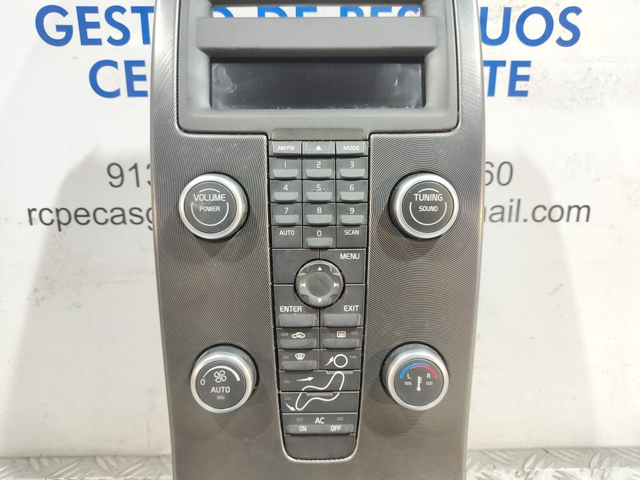 CONSOLA CENTRAL DISPLAY MULTIMEDIA COMANDOS CONTROLO CHAUFFAGE VOLVO