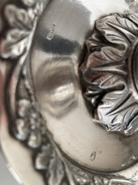 Palmatoria em prata lisboa coroa