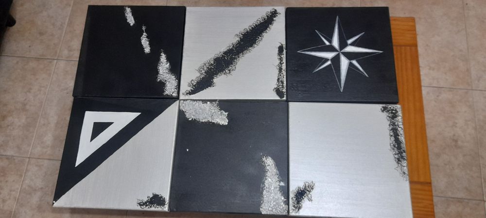 Quadros de decoração pintados a mão