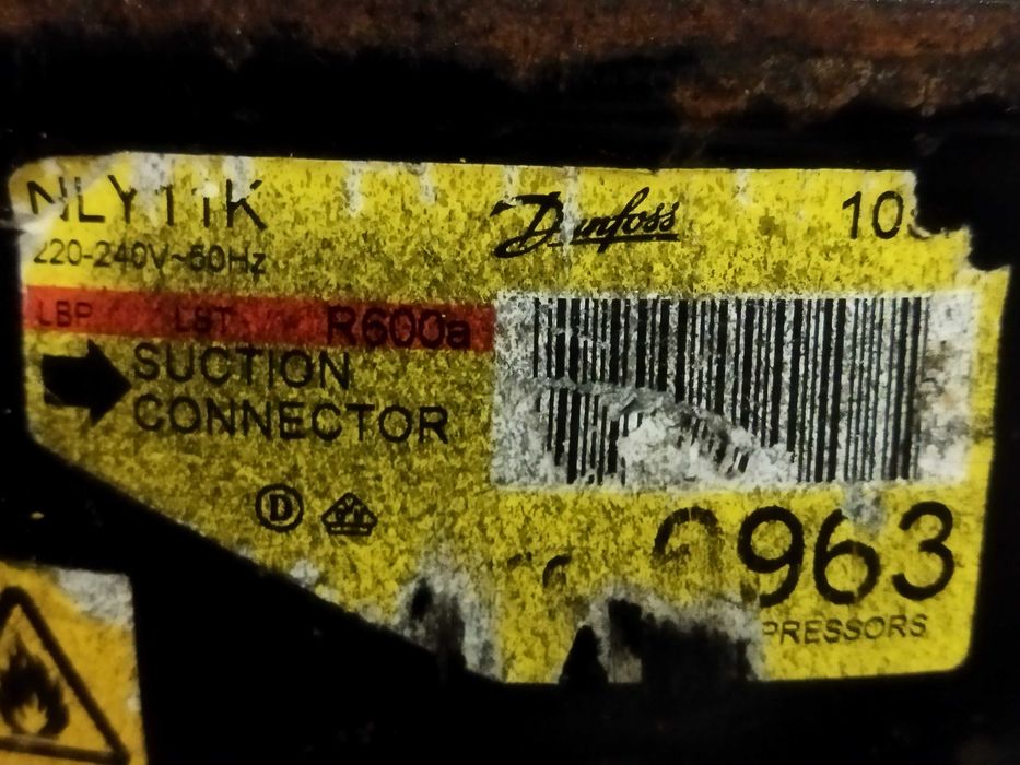 Компрессор Danfoss NLY11K,NECCHI ETR 5 ETR 4 для холодильника.