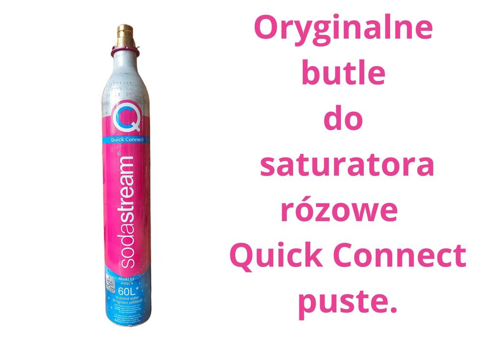 Butla Sodastream rózowa pusta 55 zł 1 szt.