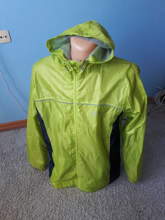 Lekka kurtka przeciwdeszczowa wiatrówka na rower rowerowa nowa XL z kapturem